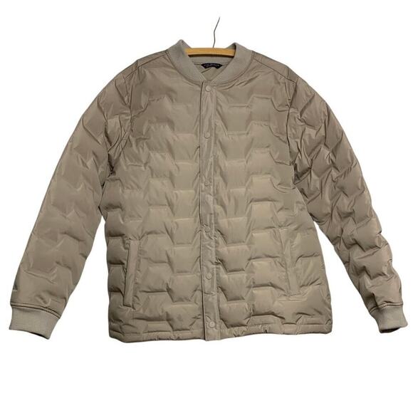 Alpine Designs Beige Zig-Zag Puffer Coat- Size  XL - Picture 1 of 7